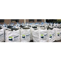 Sacs silos remplis en big bag: prêt à être livré
